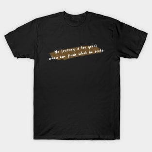 Journey Of The Seeks - Black T-Shirt